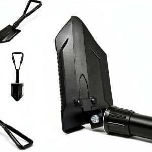 iChewie Tactical Shovel Foldable High Carbon Steel Camping-0
